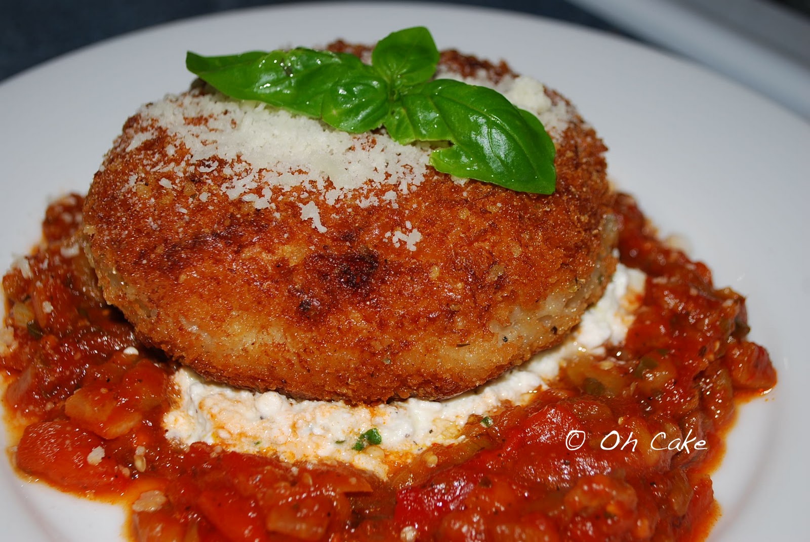 Oh Cake Stuffed Risotto Cakes