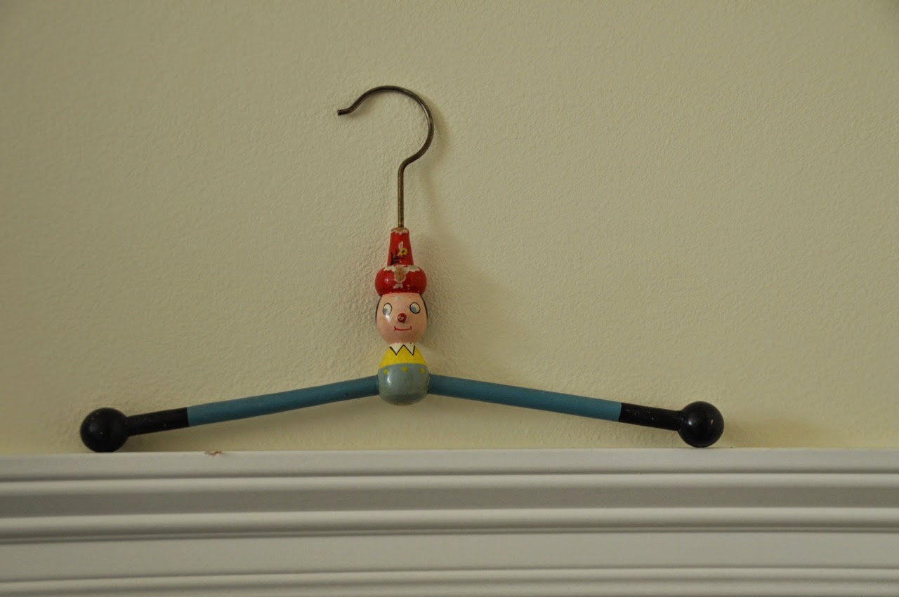 vintage baby clothes hangers