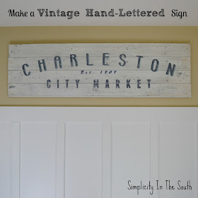 Tutorial on how to make a vintage hand lettered sign