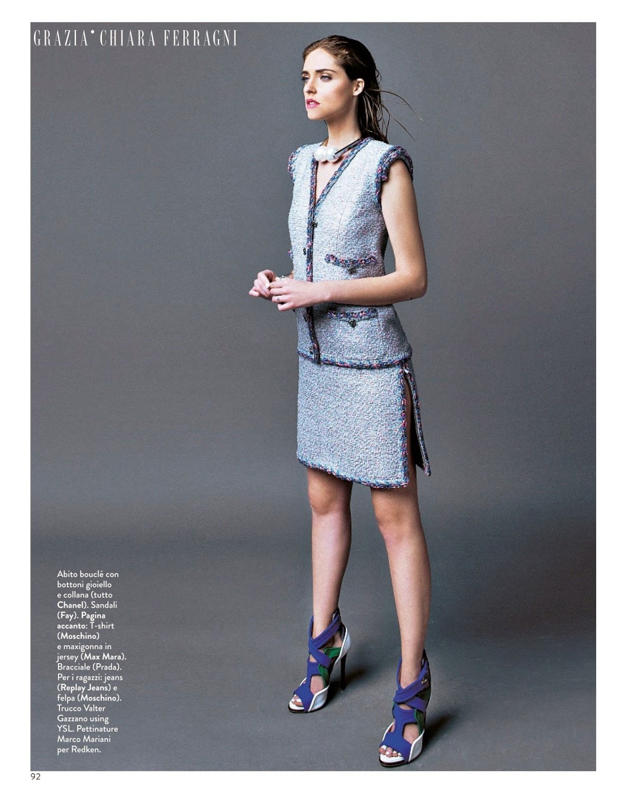 Magazines - The Charmer Pages : Chiara Ferragni For Grazia Magazine