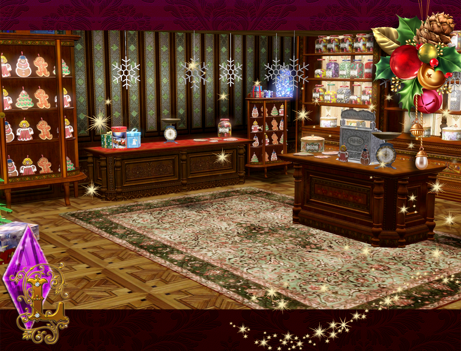 Ladesire's creative corner): Christmas Candy Shop by Ladesire