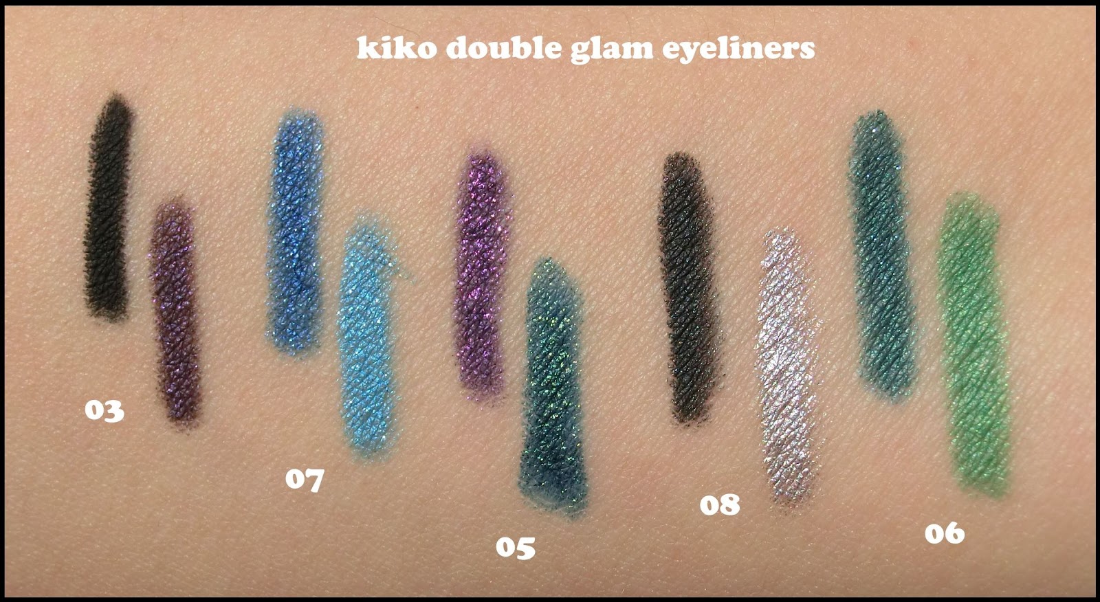 Dream a little dream of beauty Kiko double glam eyeliners review and