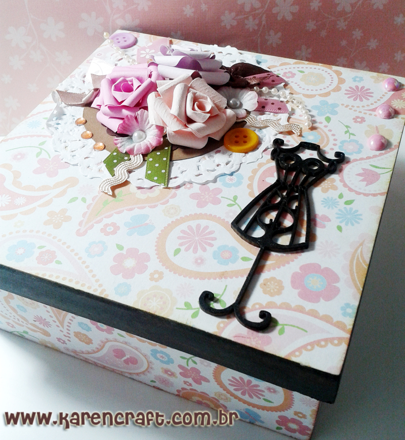 Scrap decor MDF Dress Mannequin Box Karencraft