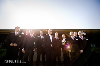 Matt and "his men" at Hidden Meadows Photo by Joe+Jill Matt with his groomsmen at Hidden Meadows Photo by Joe+Jill