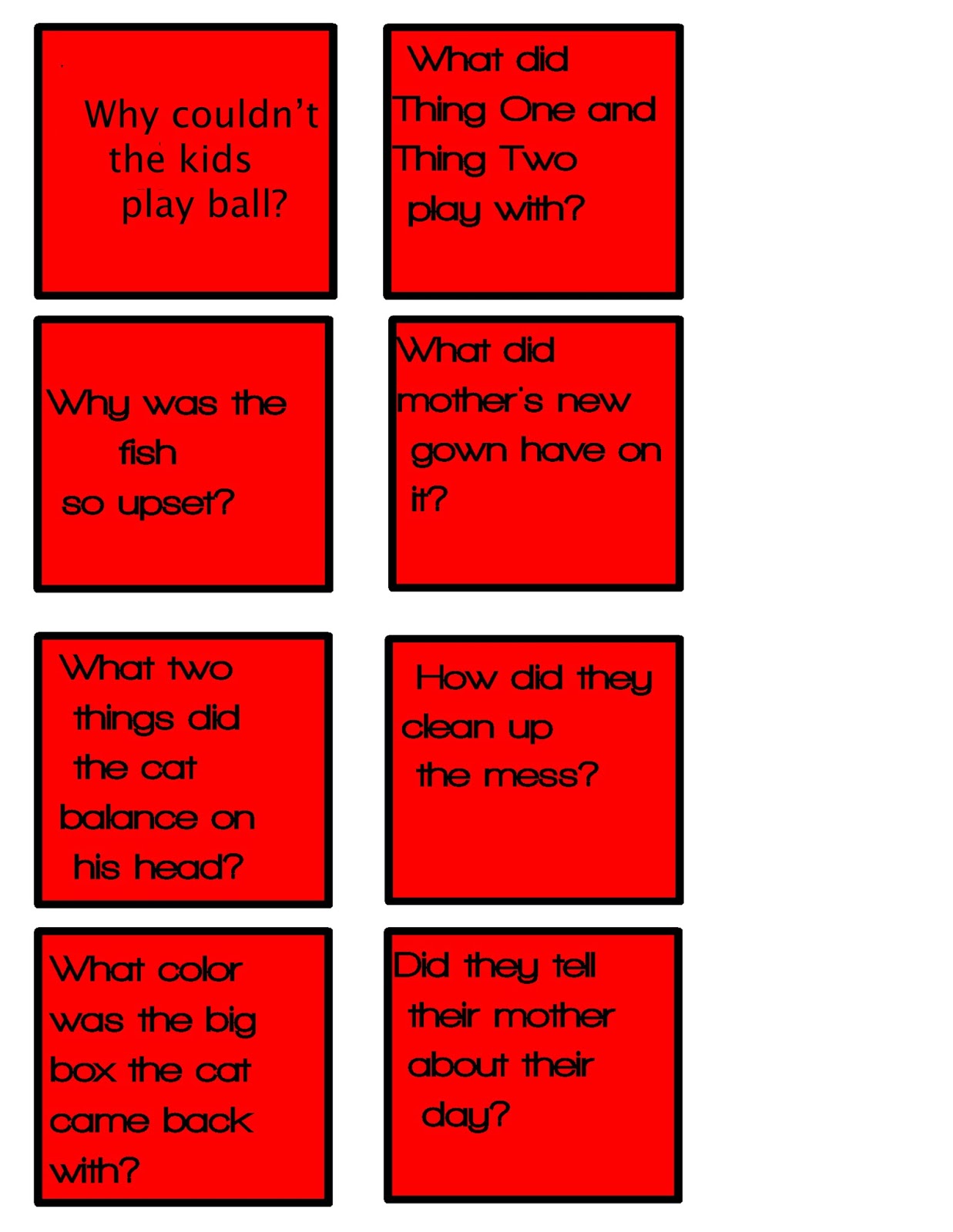 Outside the Box: Dr. Seuss Questions