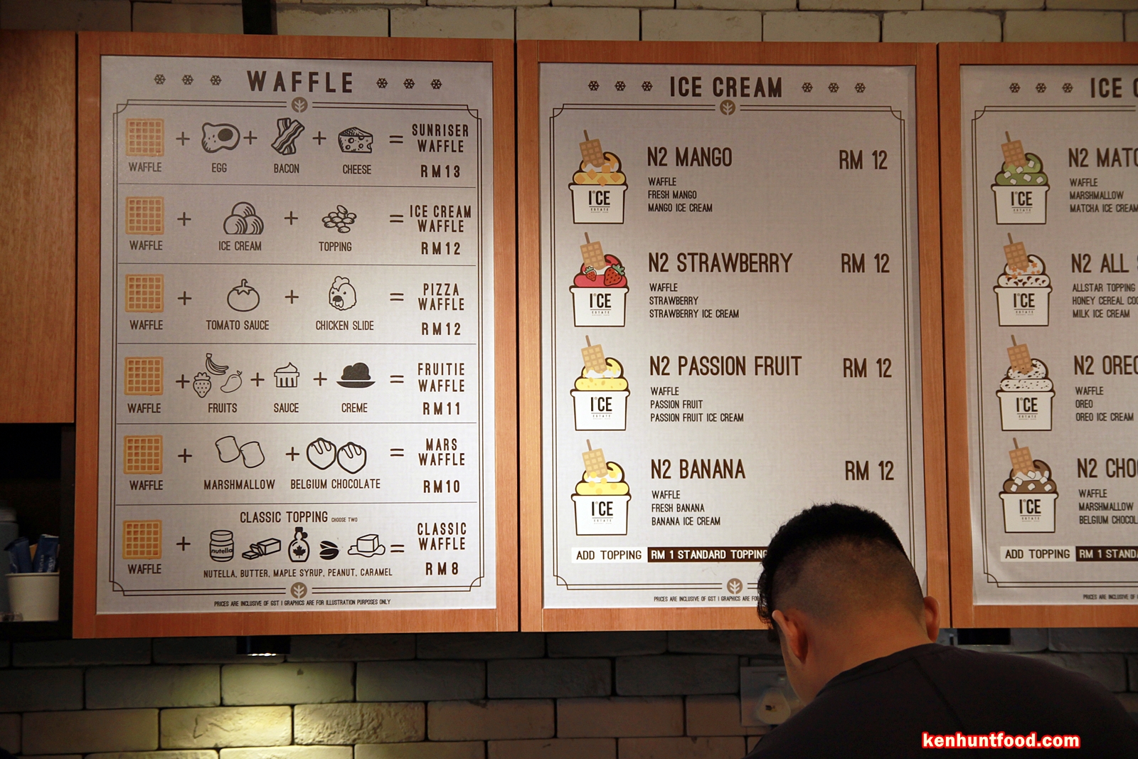 Ken Hunts Food Ice Estate Ice Cream Cafe Victoria Street,