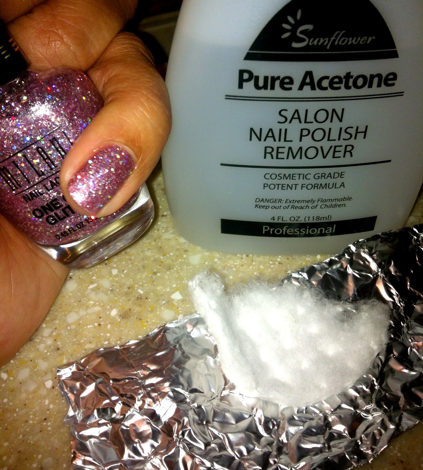 Spicey'z Nails Glitter Nail Polish Removal "The Foil Method"