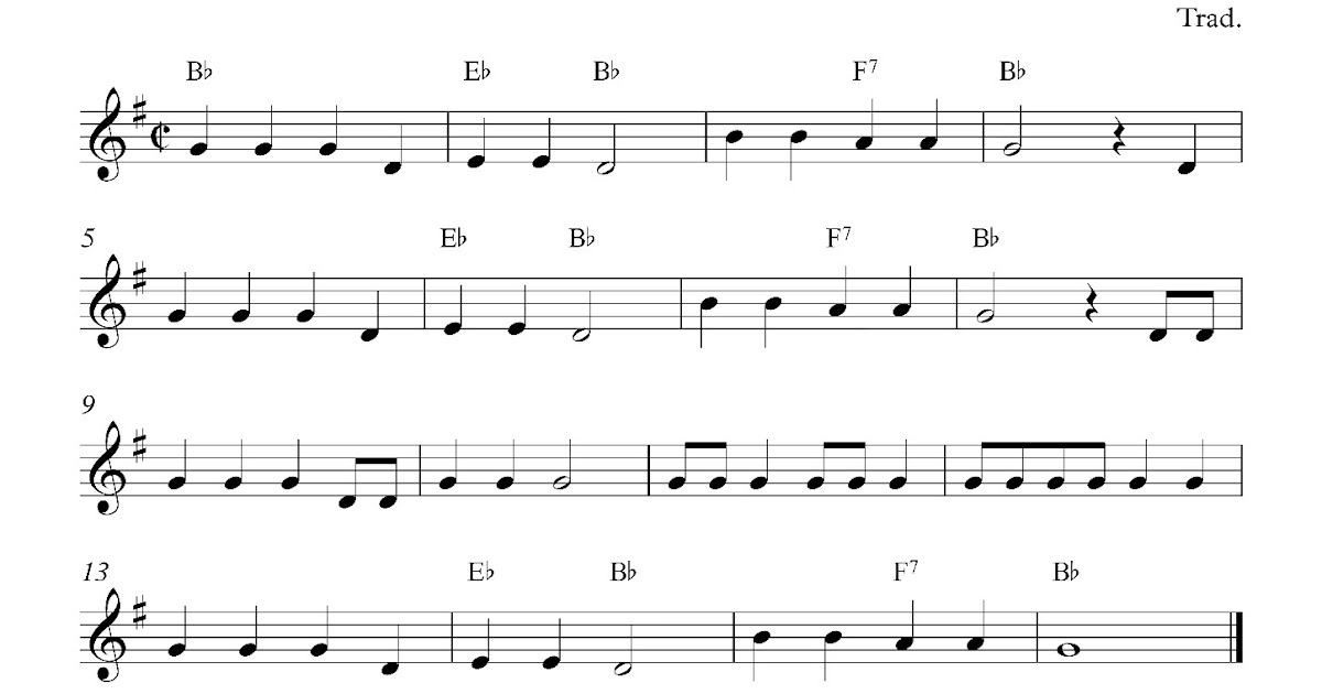 Free easy alto saxophone sheet music, Old MacDonald Had a Farm