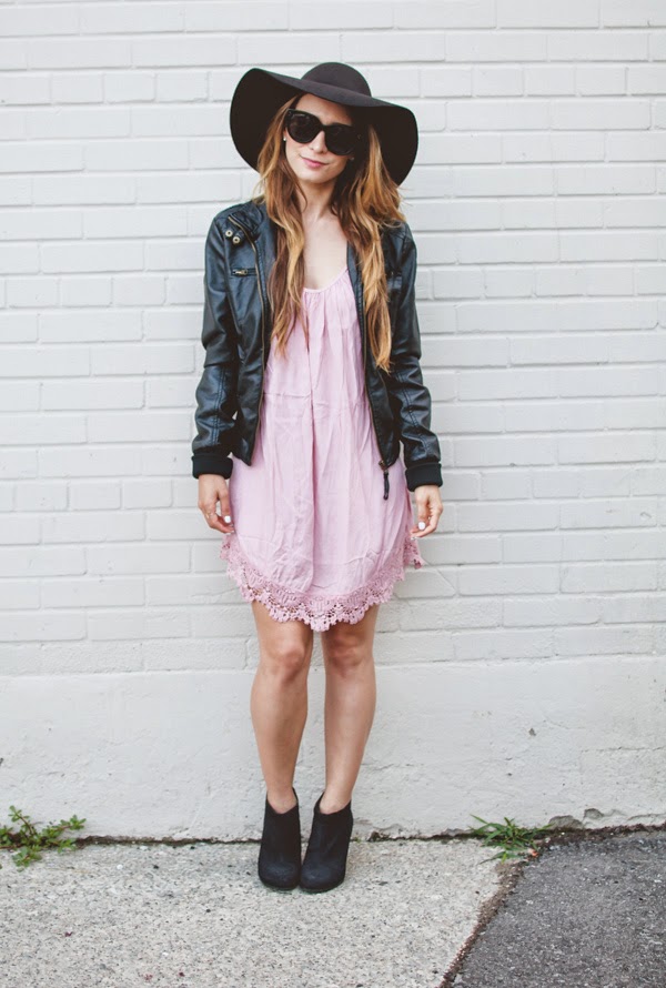 OOTD Blush Slip Dress for Nightime La Petite Noob A TorontoBased