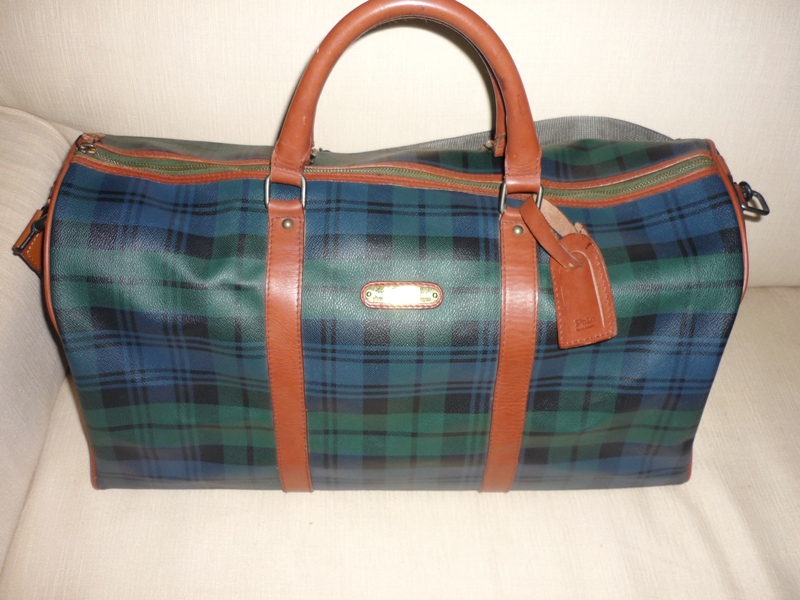 YUS BRANDED BAG authentic polo ralph lauren leather travel bag