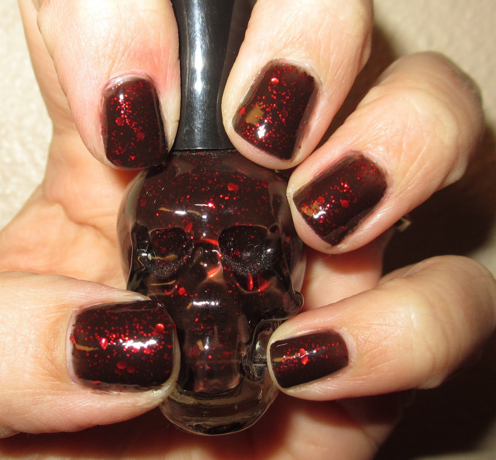 Cha Cha Cakes Nails Blackheart Beautiful Revenge Nail Polish Hot Topic Skull Polish