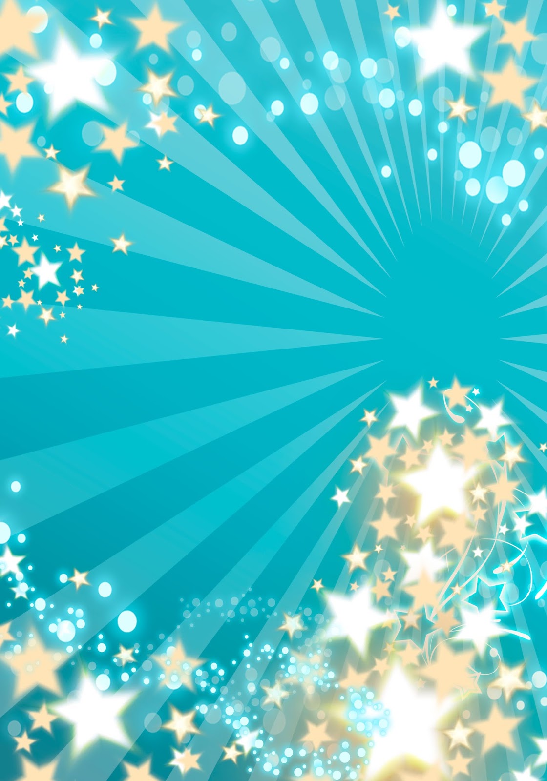 Tarjeta de Invitación para 15 Años Turquesa con Estrellas - DAVINCI Tarjeta de Invitación para 15 Años Turquesa con Estrellas - DAVINCI