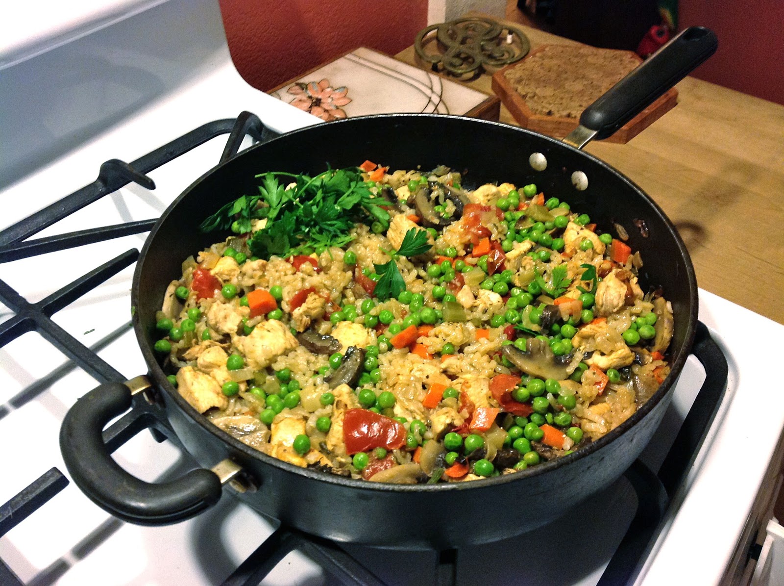 Slovenian Roots Quest Slovenian Dinner Week 37 Chicken Rižota, Before