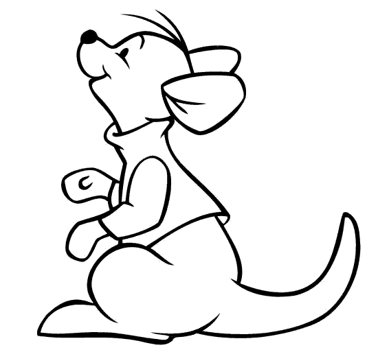 Walt Disney Roo from Winnie the Pooh Coloring Pages Picture