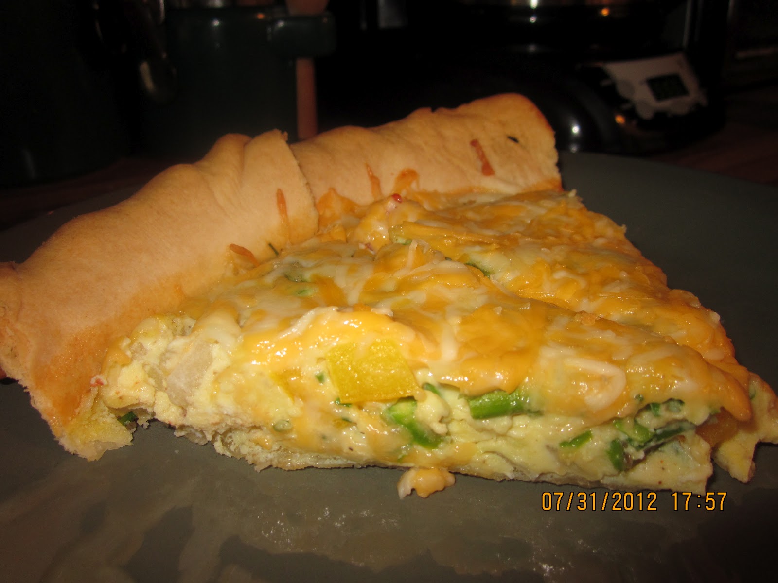 Purely for Pinterest Leftovers Rolled Over Quiche!!