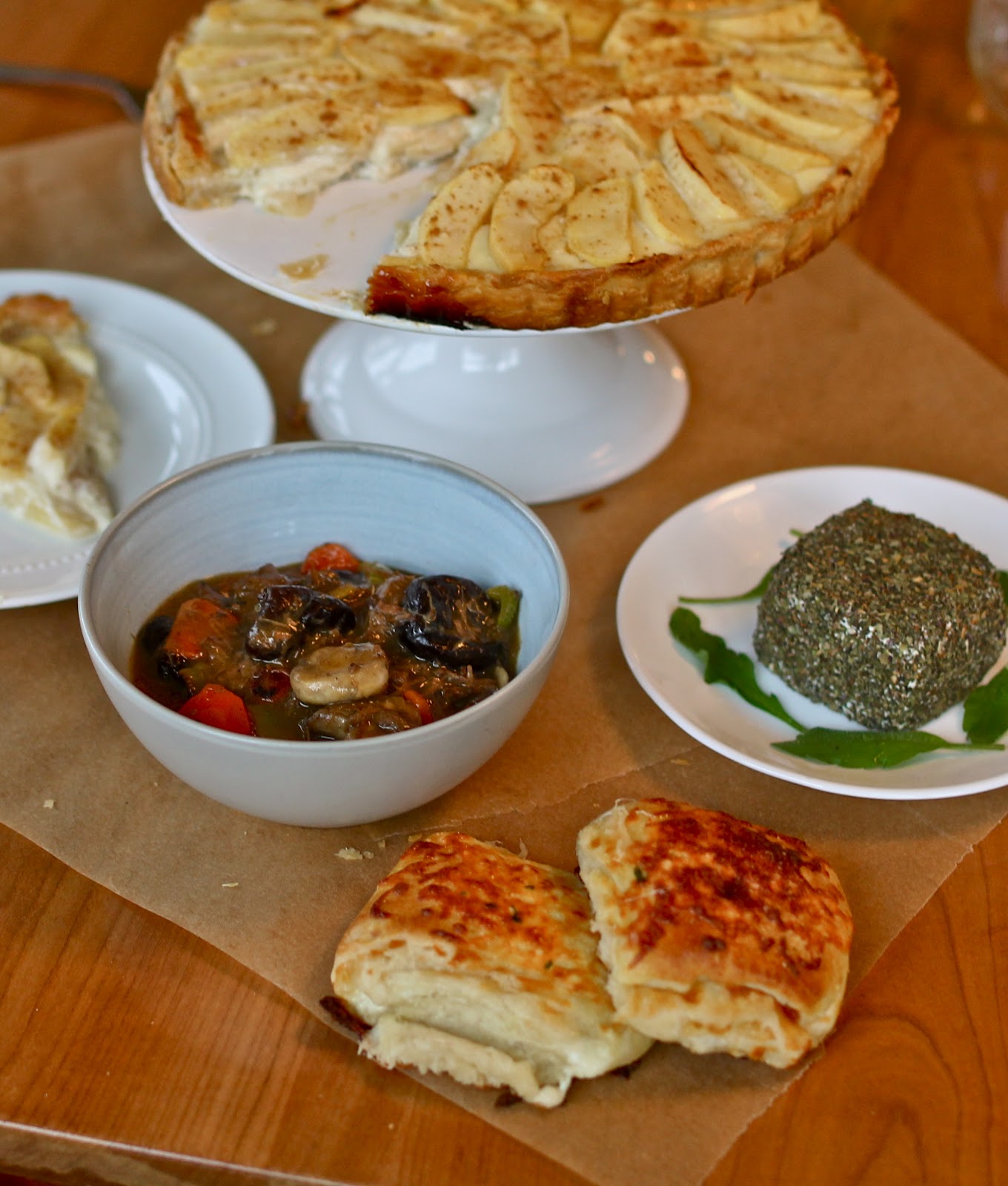 Yammie's Noshery Peeta's Goat Cheese and Apple Tart