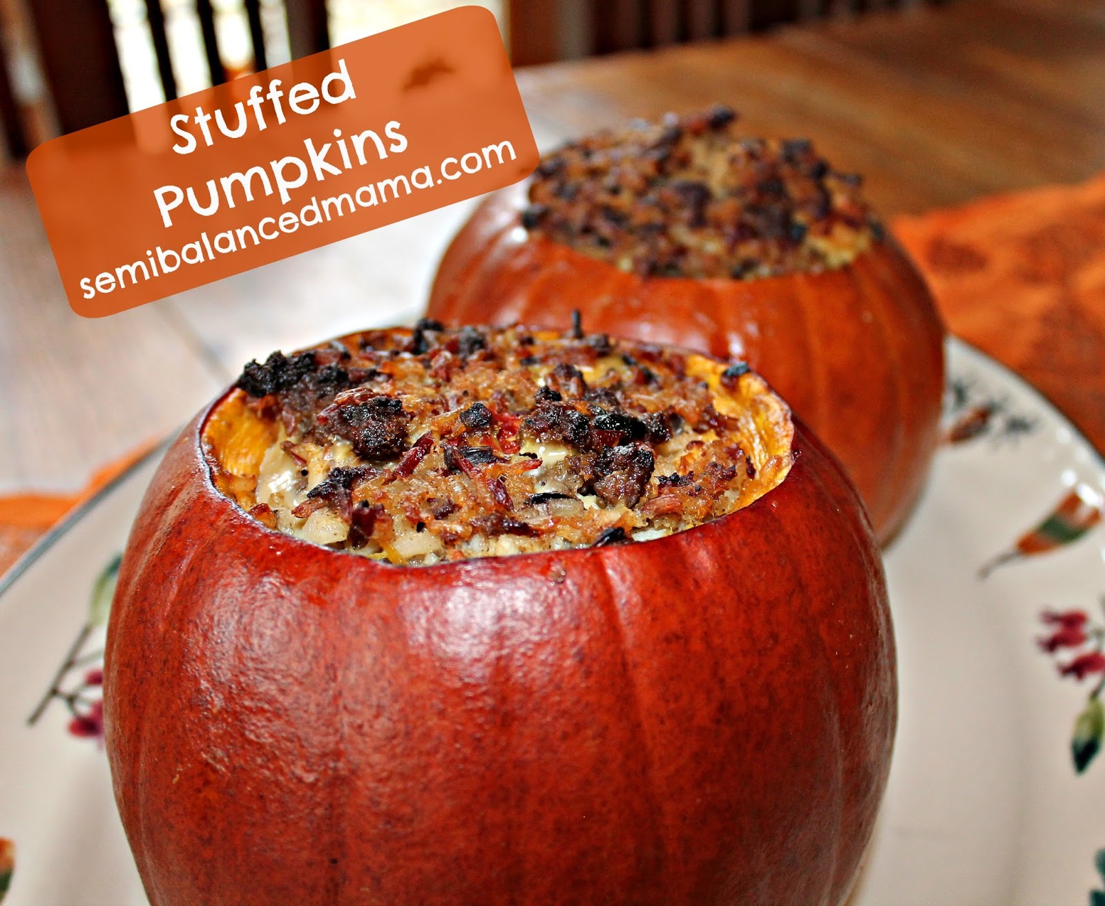Perfectly Edible Stuffed Pumpkins the semibalancedmama