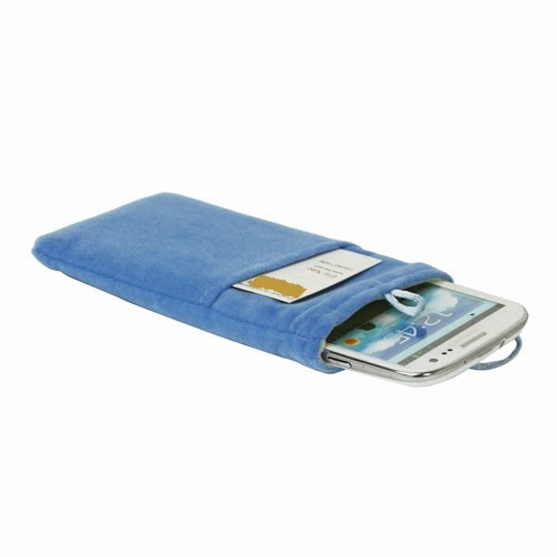 Universal Plush Pouch Bag with Button Closure for Samsung Galaxy S 3 III i9300 S 4 IV i9500 i9505, Size 13.8cm x 8.1cm - Blue Universal Plush Pouch Bag with Button Closure for Samsung Galaxy S 3 III i9300 S 4 IV i9500 i9505, Size 13.8cm x 8.1cm - Blue