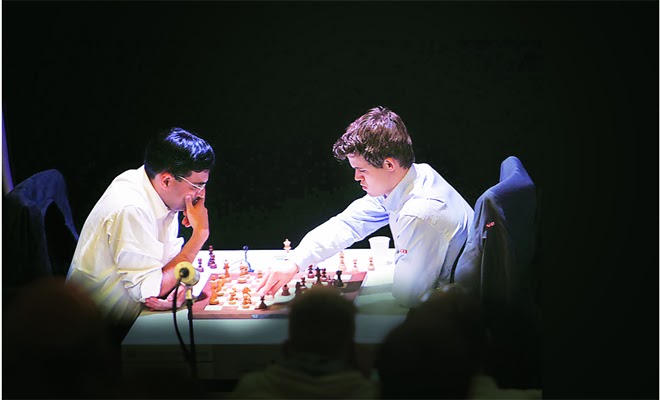 Garry Kasparov stays silent observer as Anand, Carlsen draw again