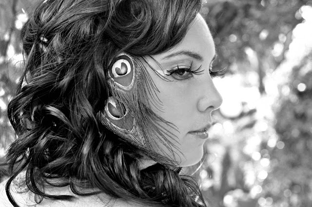 Creative Photo Shoot with Peacock Theme