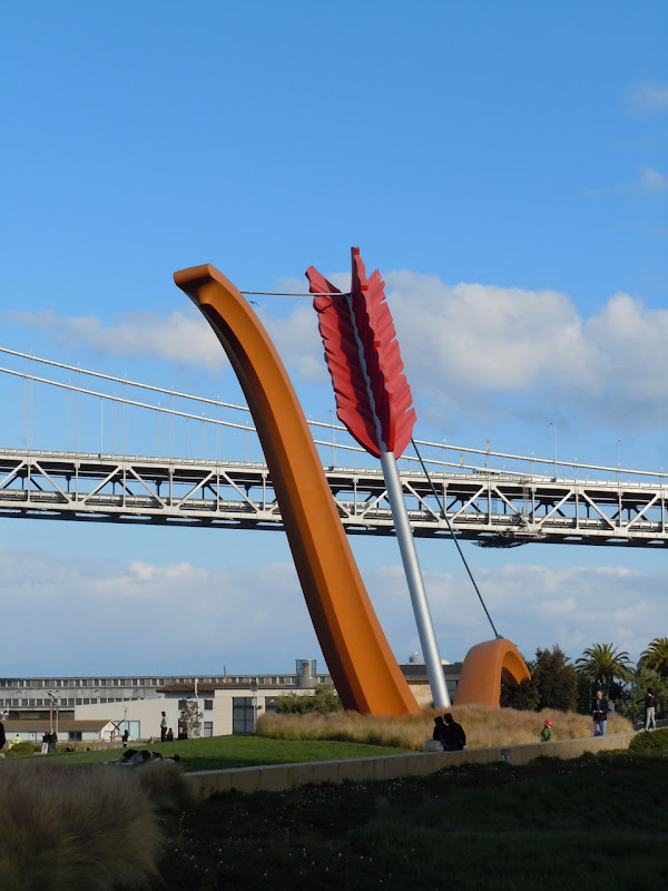 Cupid's Span sculpture San Francisco