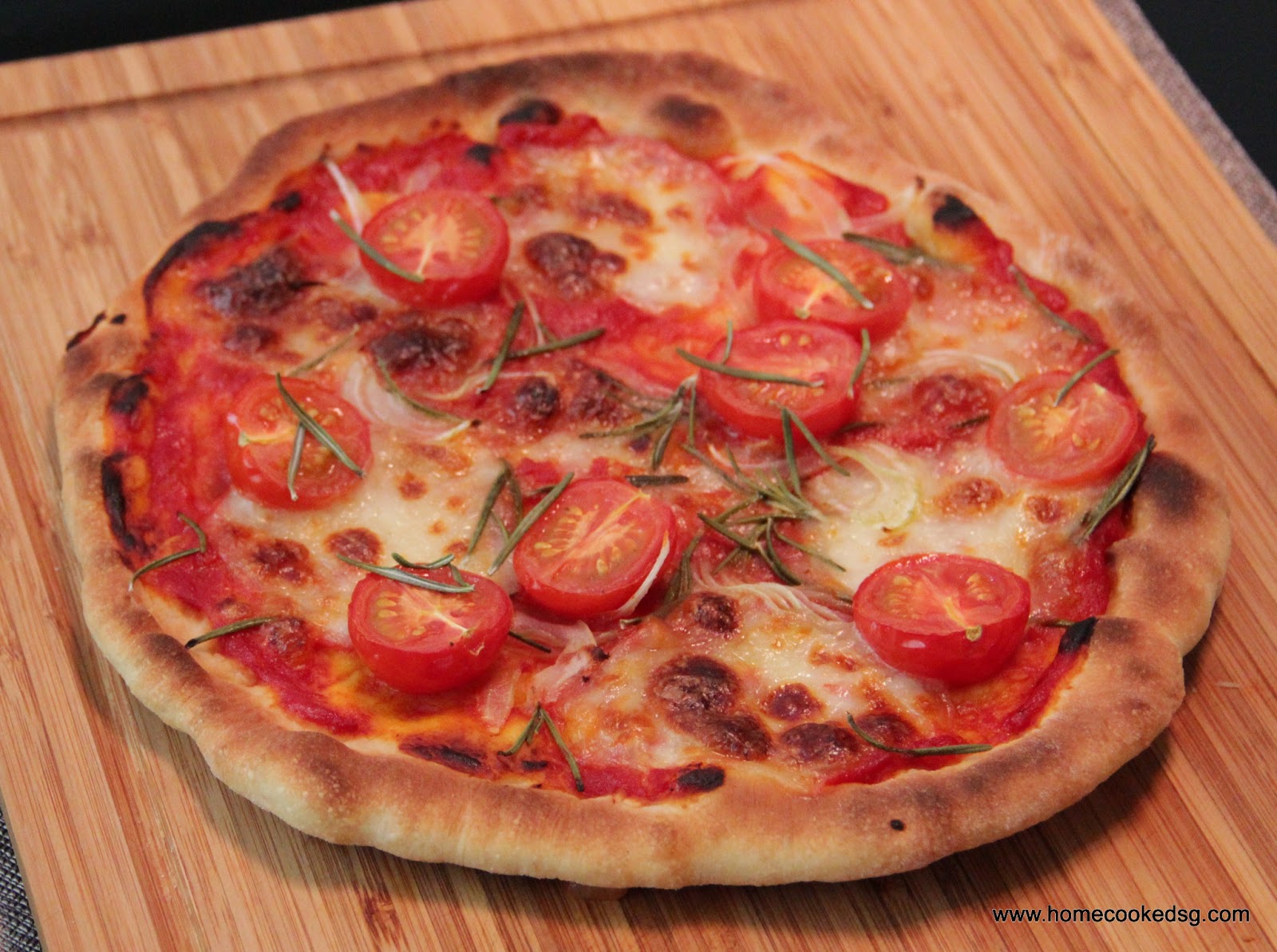Home Cooked Grub Tomato Rosemary Pizza