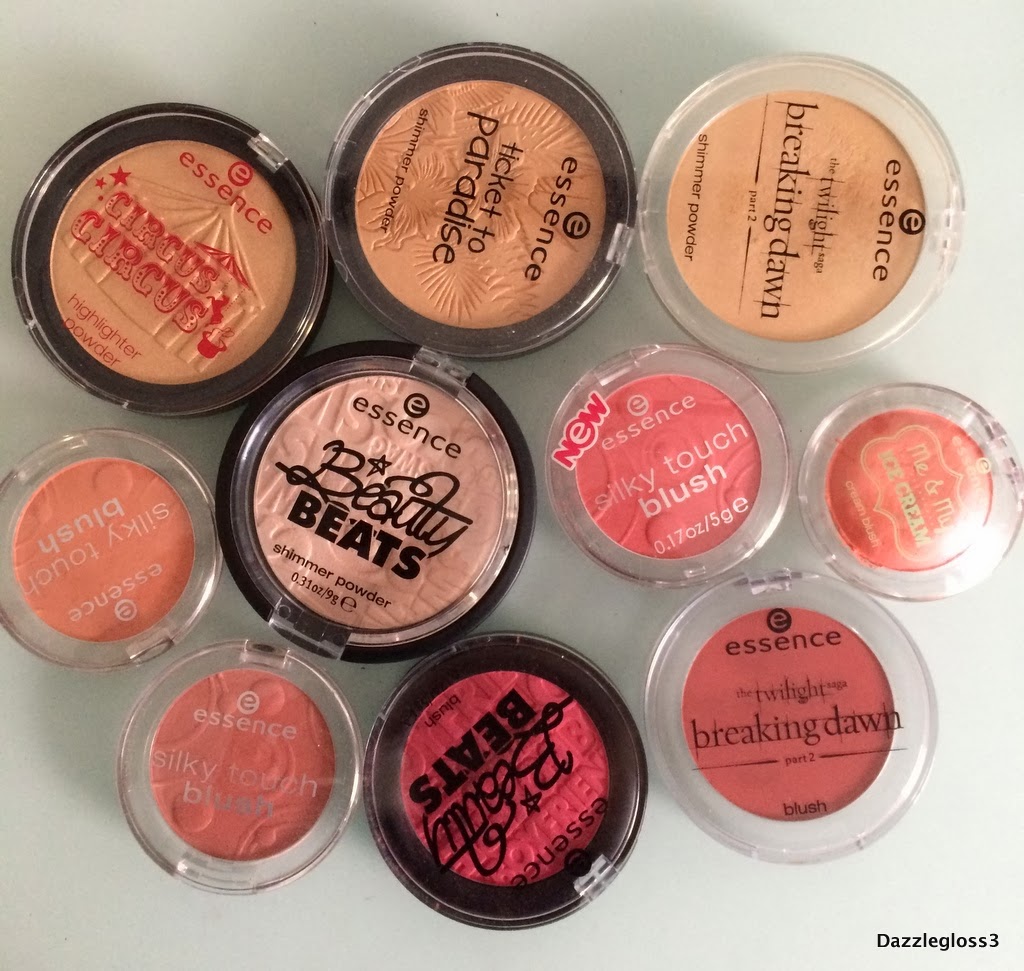 Dazzlegloss3 Essence Blushes and Highlighters Collection
