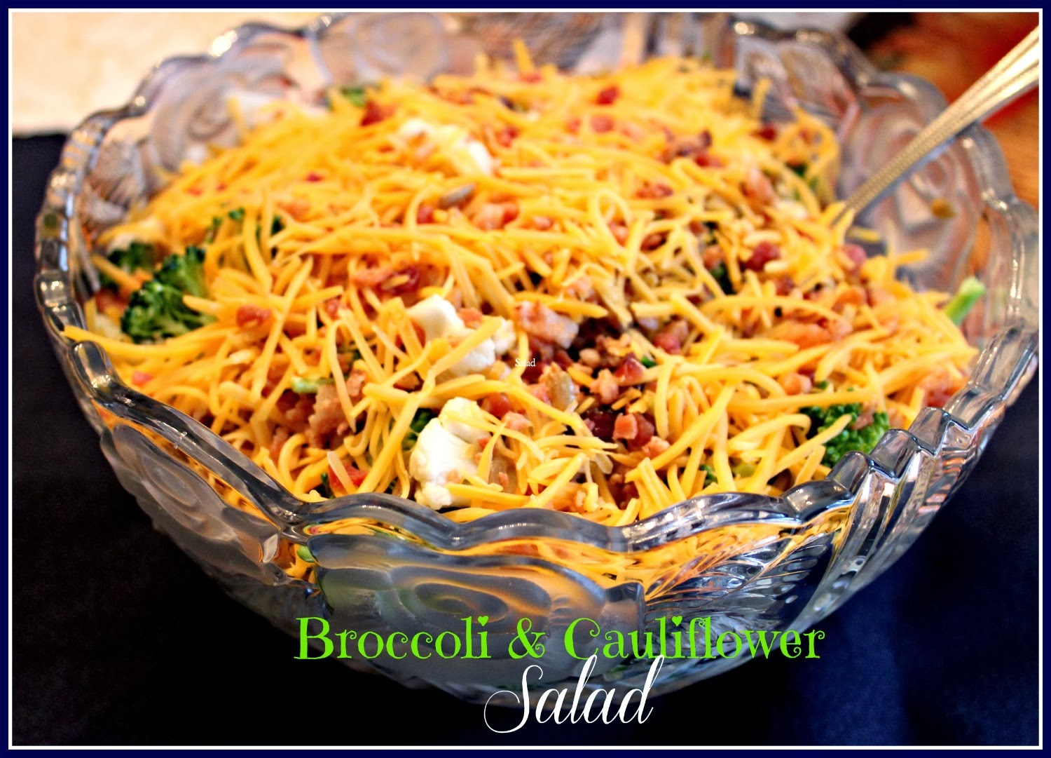 Sweet Tea and Cornbread Broccoli Cauliflower Salad!