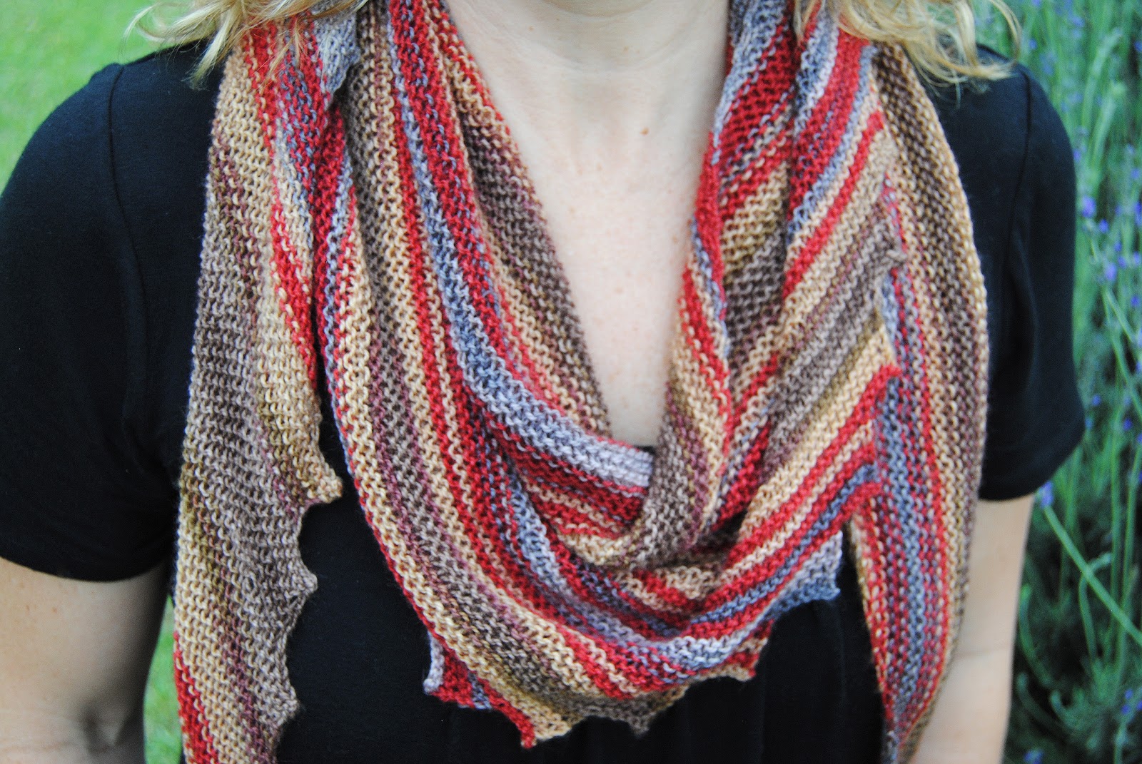 Living in Sunny South Africa! FO Hitchhiker Shawl