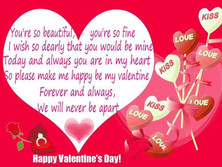 valentine card happy valentines day