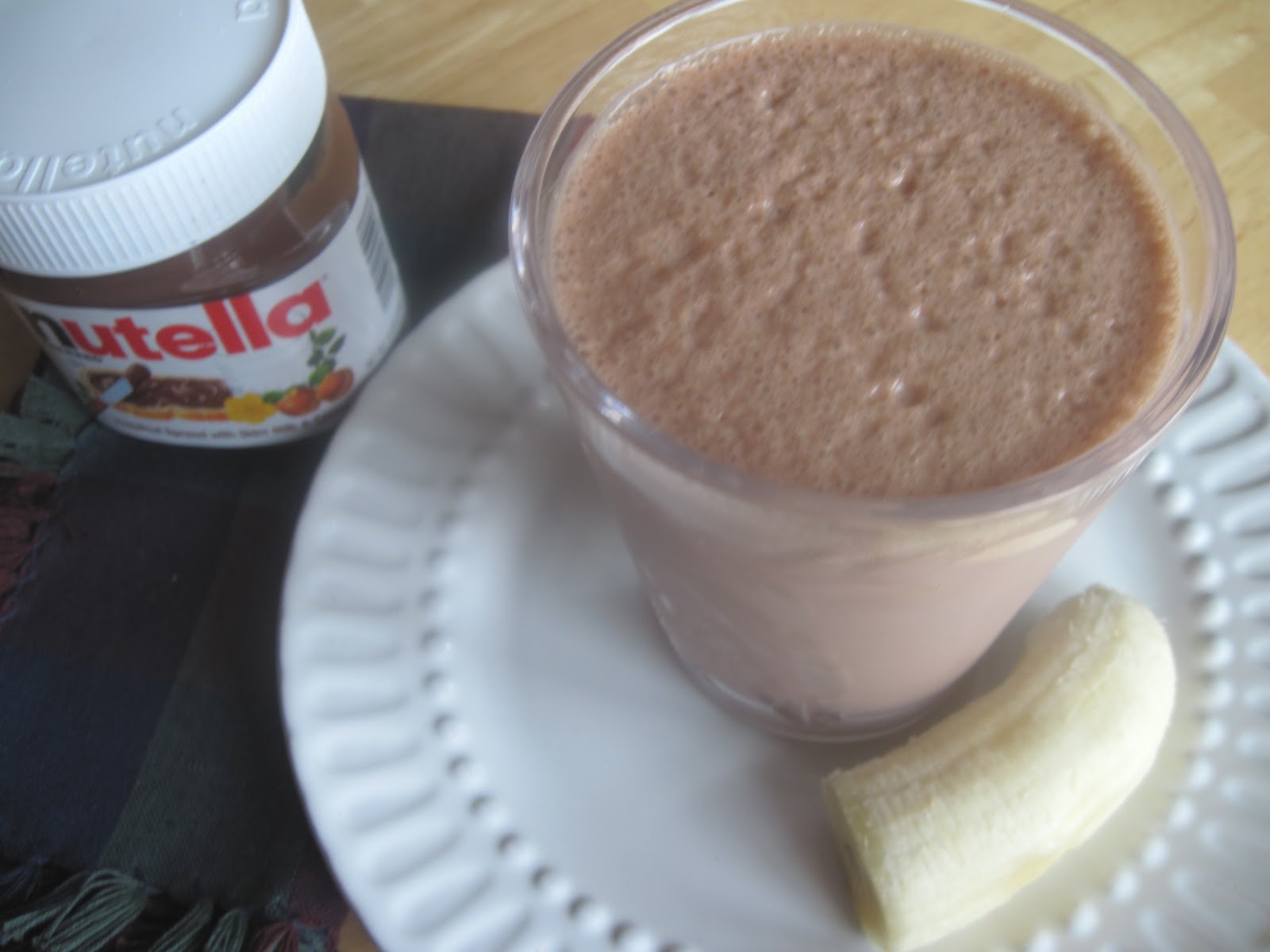 The Better Baker Nutella/PBBananaOatmeal Smoothie