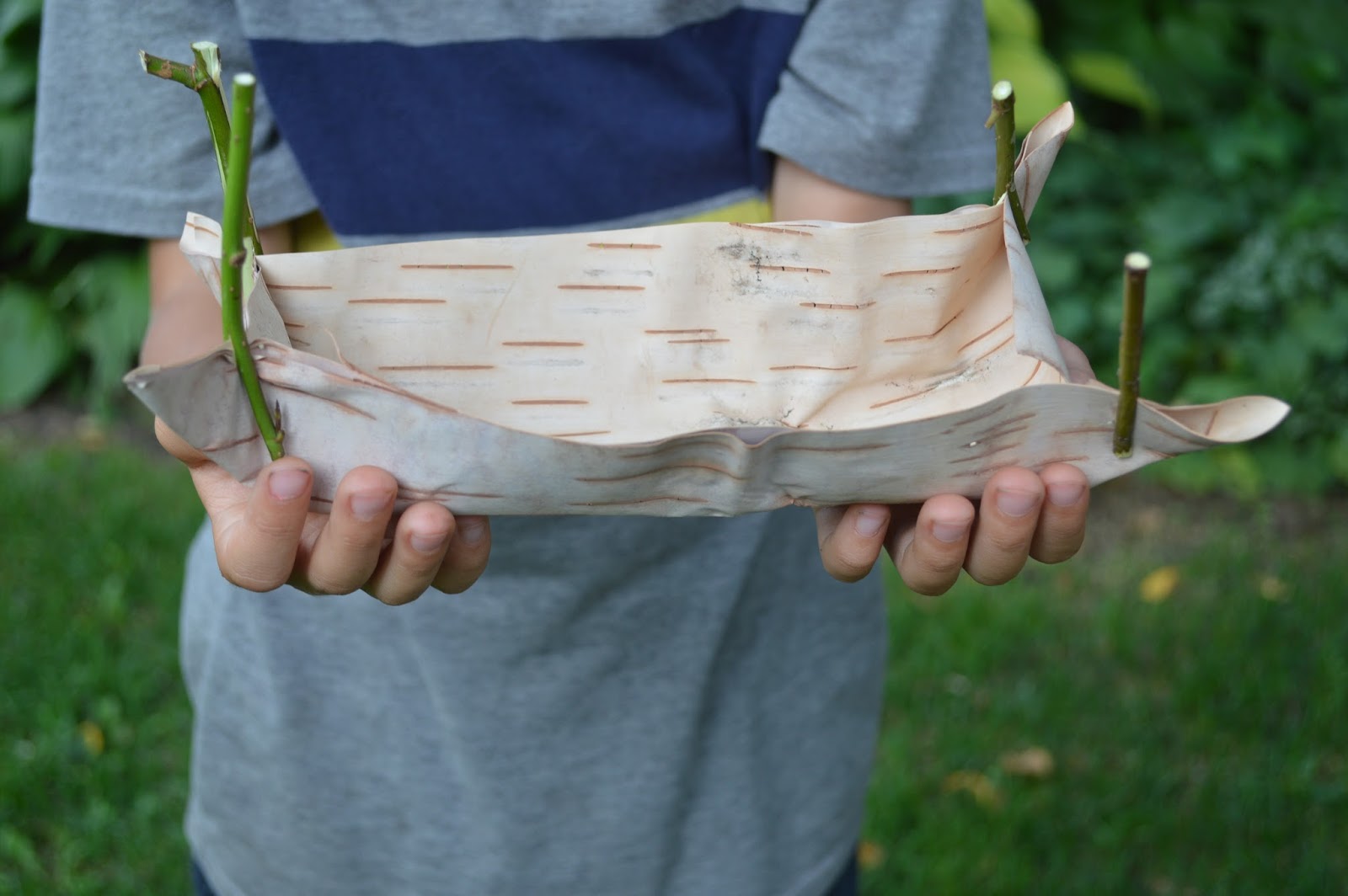 Mothering with Mindfulness Birch Bark Container Making