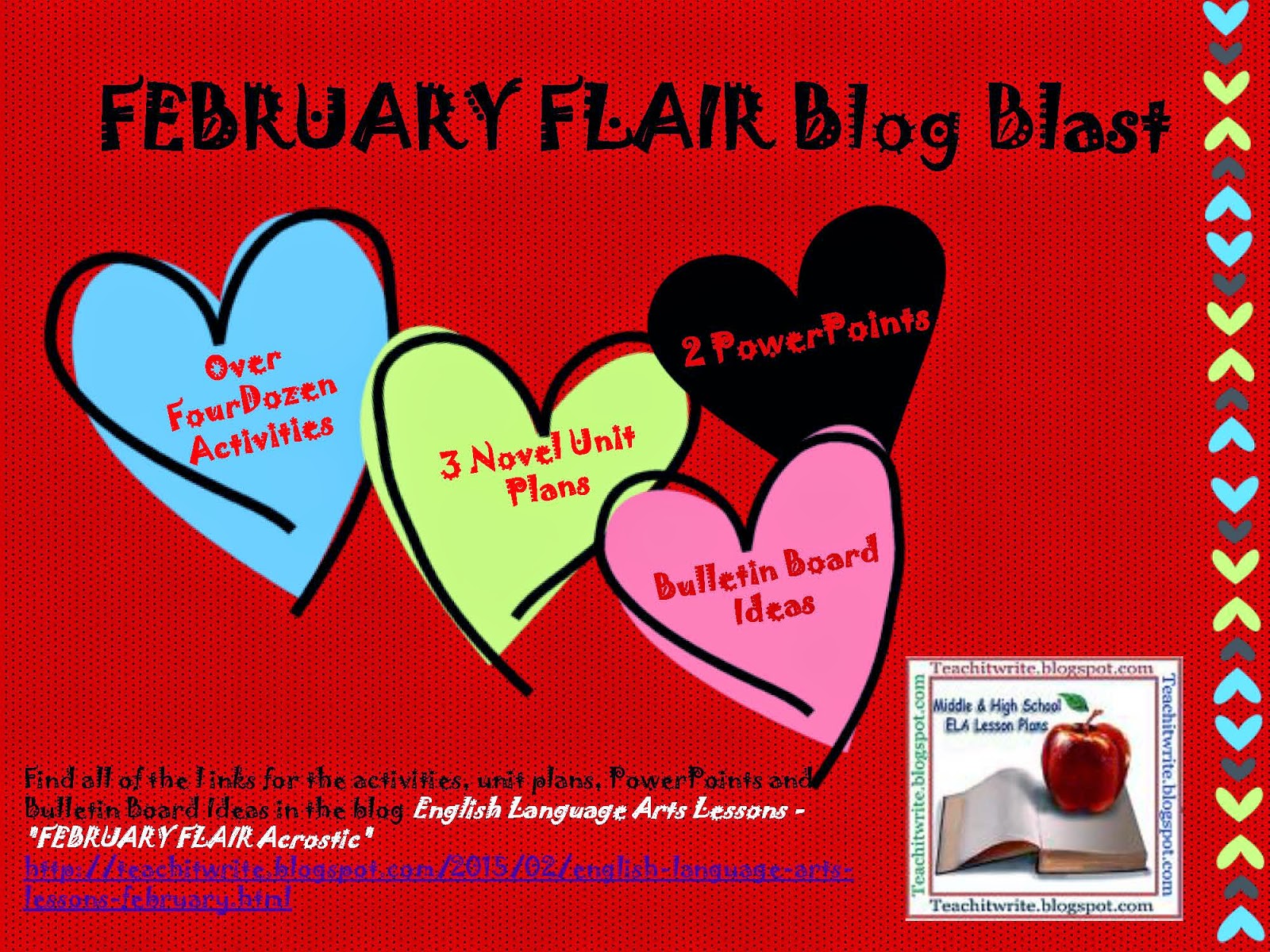 February Flair Blog Blast poster