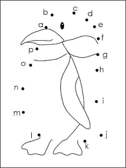 Penguin Dot to Dot Coloring Page Penguin Dot to Dot Coloring Page
