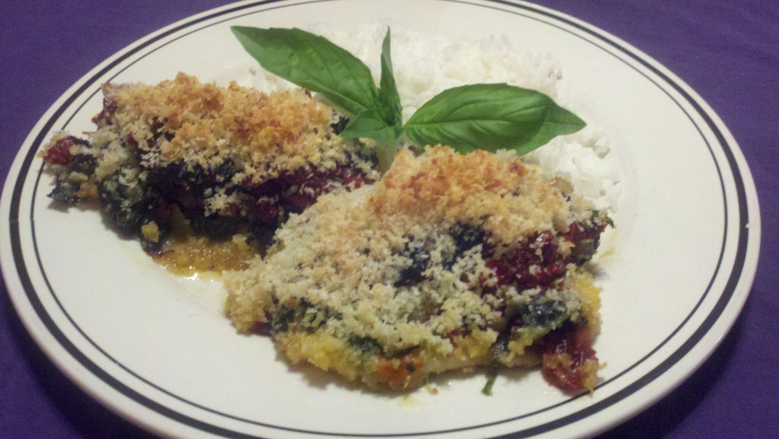 Cooking with Joey Tilapia with Spinach and Sun Dried Tomatoes