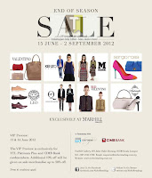 Designer Spring/Summer 2012 End-of-Season Sale Designer Spring/Summer 2012 End-of-Season Sale