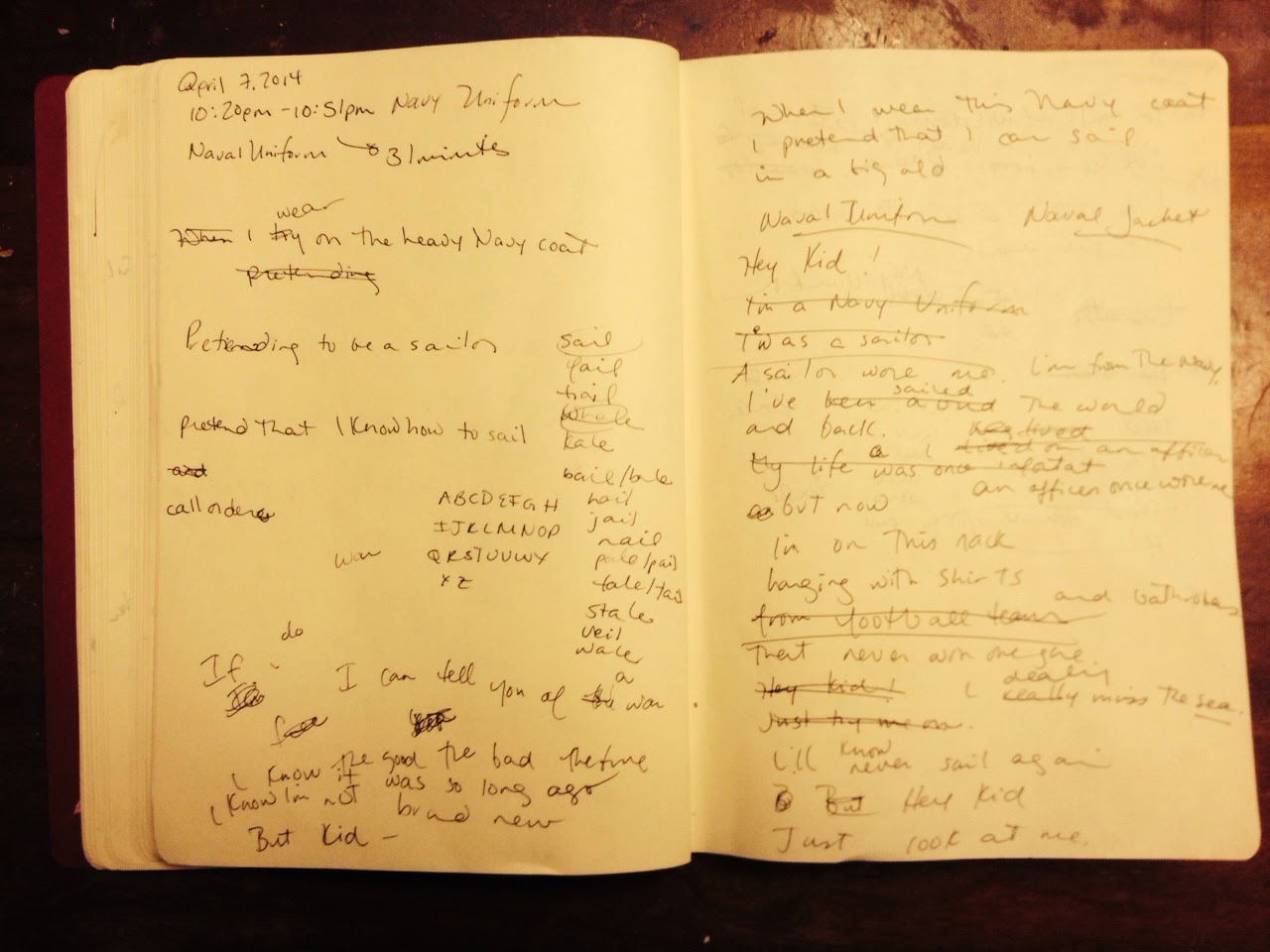 The Poem Farm Navy Uniform Poem 8 for April 2014 Poetry Project