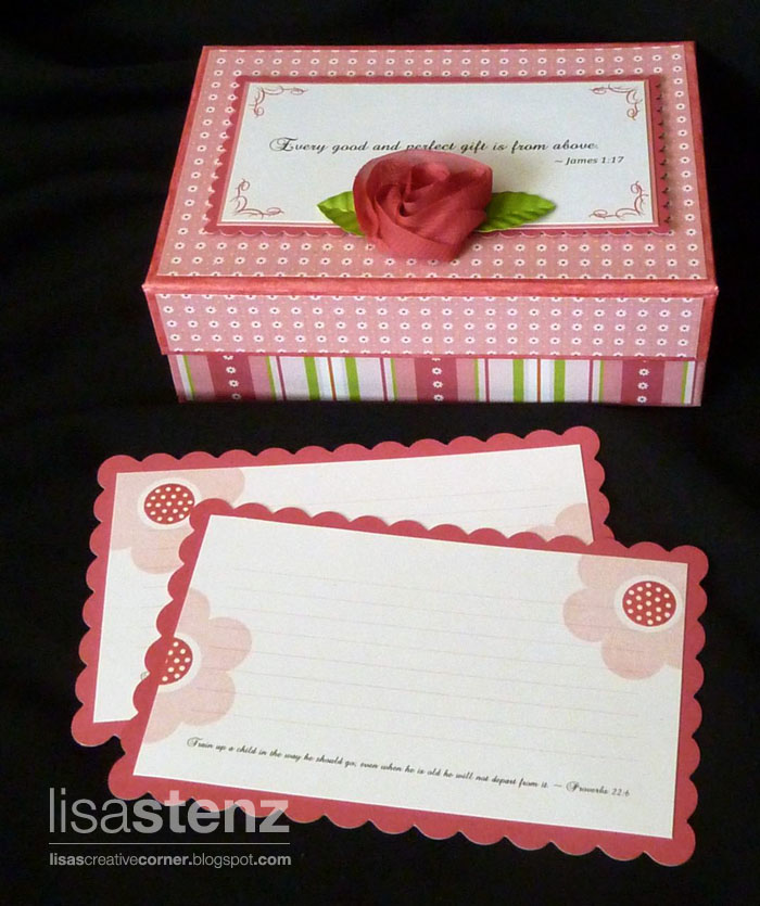Lisa’s Creative Corner Baby Shower Card Box