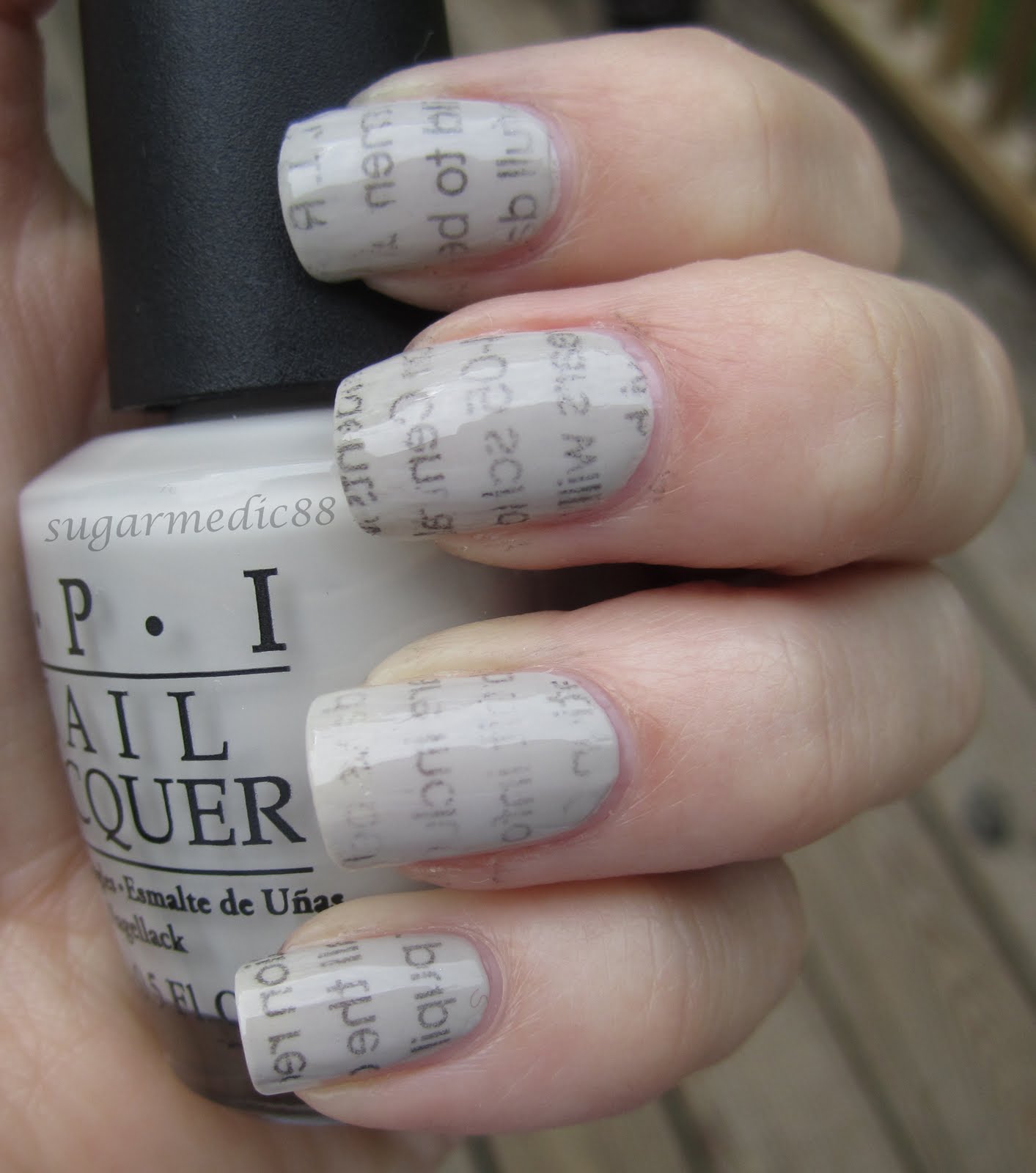 The Polished Medic Newspaper Nails Without Alcohol Vodka
