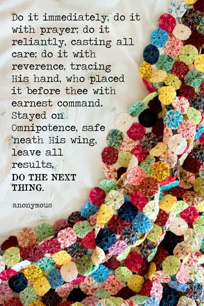 do the next thing :)