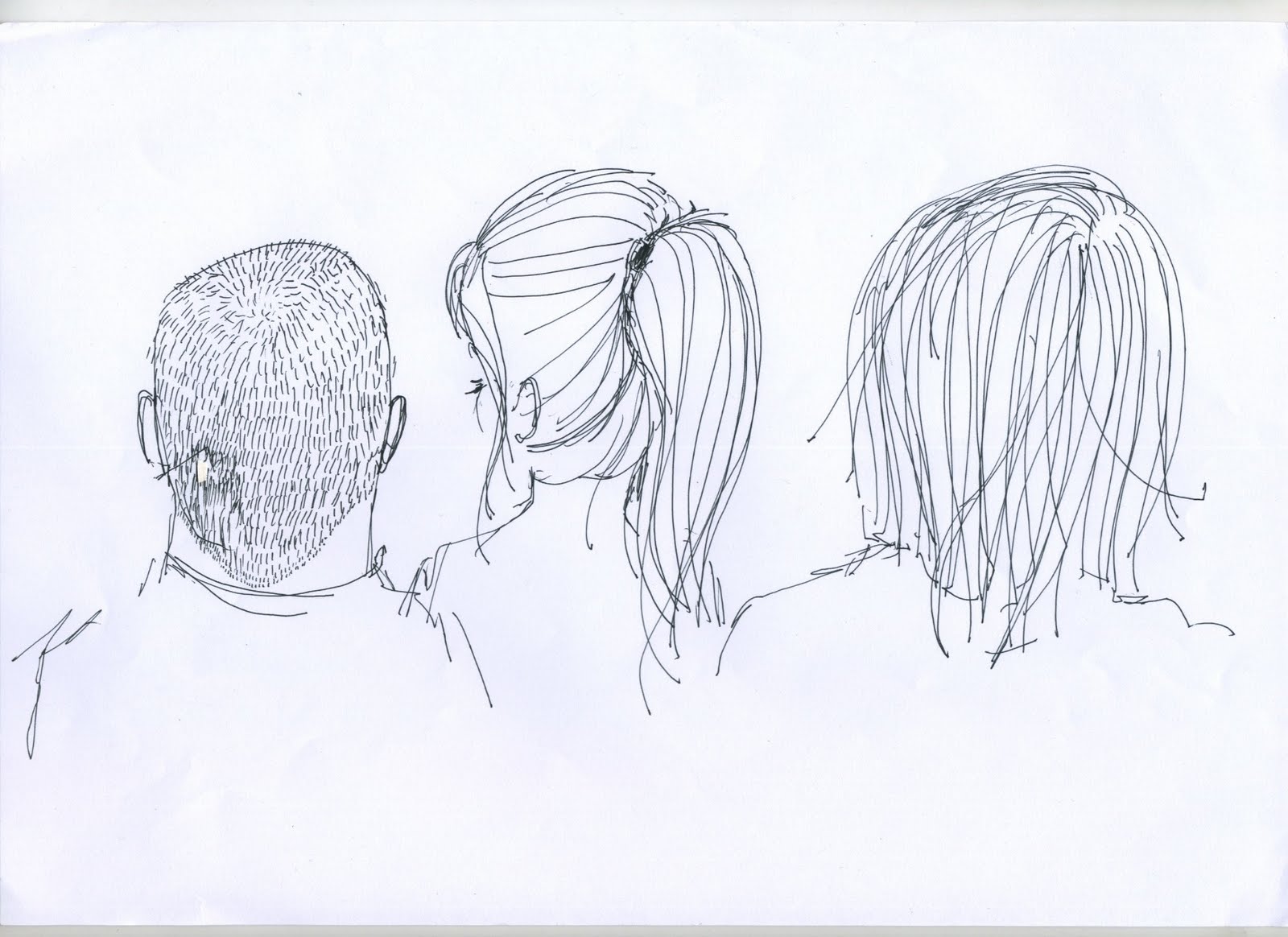 year 1 and 2 practice hair drawings