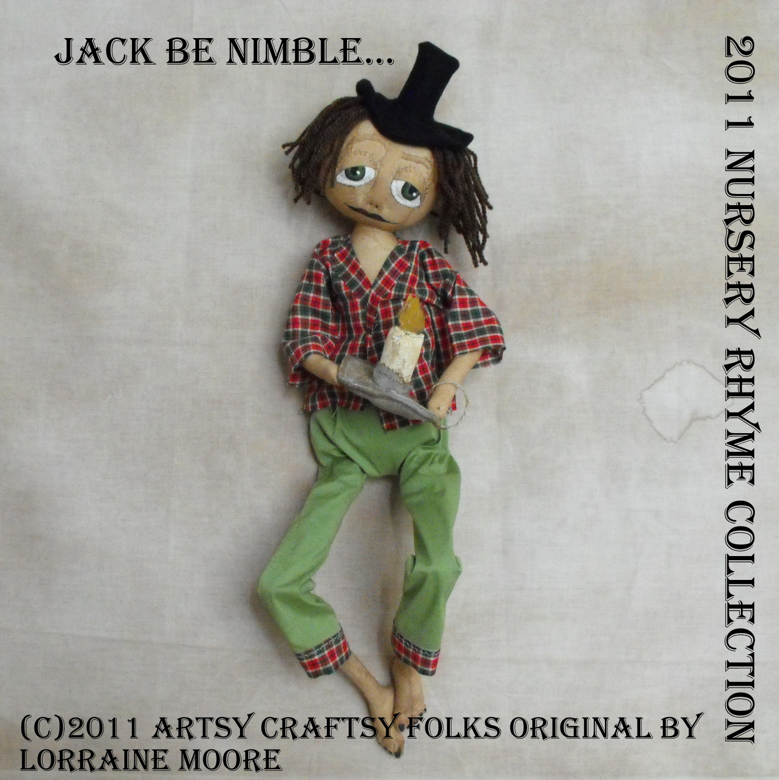 Artsy Craftsy Folks Primitives Jack be Nimble, Jack be Quick, Jack