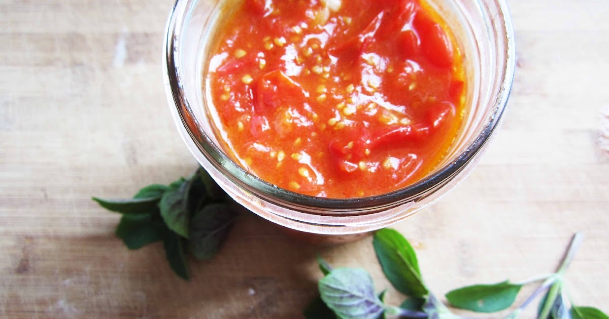 Picnics in the Park Made From Scratch Cherry Tomato Pasta Sauce