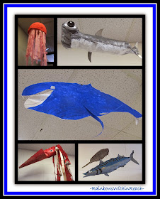Ocean Sculptures in Elementary School {Ocean RoundUP at RainbowsWithinReach}