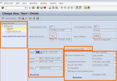 Copying control at each level in SAP SD process