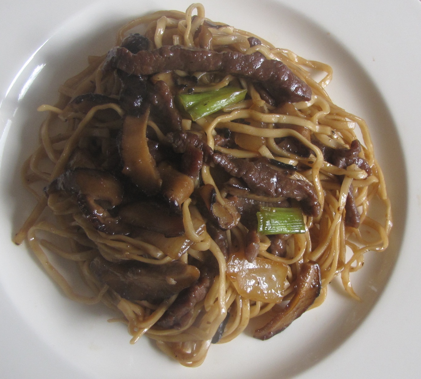 Shitake Mushroom and Beef Noodle Stir Fry