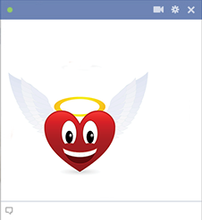 Heart icon with angel wings