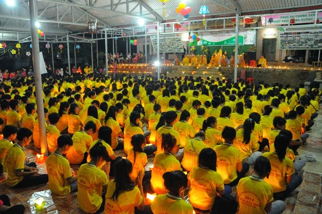 chùa hoa khai,khóa tu mùa hè,đăk nông,thắp nến,tri ân