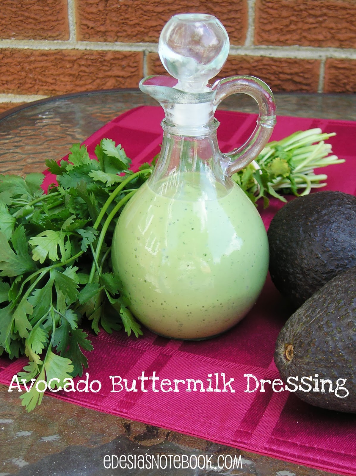 The Salad Bar Avocado Buttermilk Dressing Edesia's Notebook