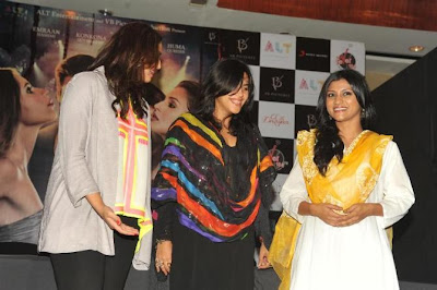 Huma, Ekta Kapoor, Konkona at the launch of Ved Prakash Sharma's book 'Daayan'